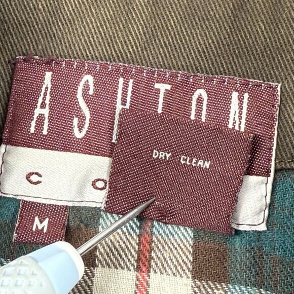 Vintage Ashton Cove Men's Barn Chore Utility Jacket Coat M Brown Plaid Lined - Picture 4 of 16